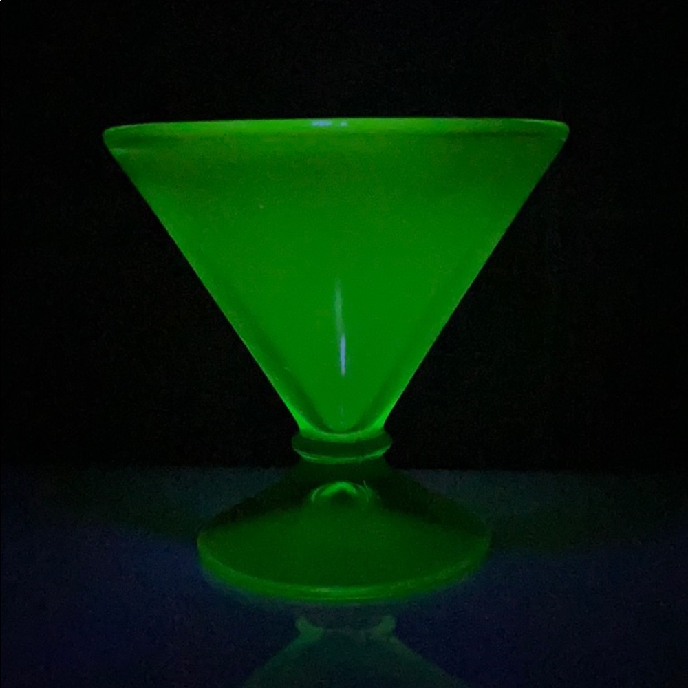 Vaseline Glass Candy/Nut Dish